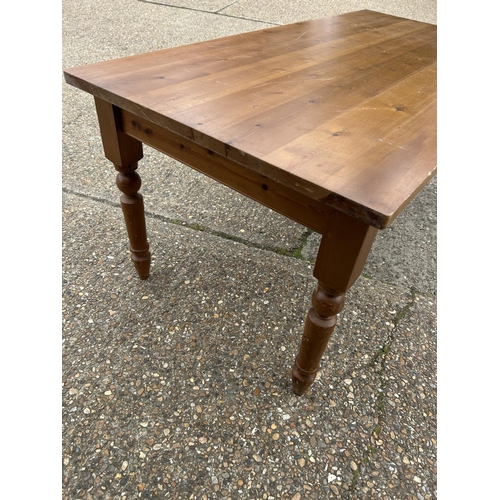 207 - A solid pine farmhouse style table 183x90