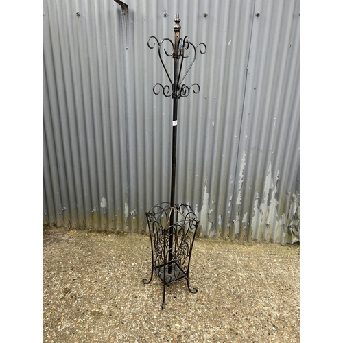 222 - A vintage style metal hall stand