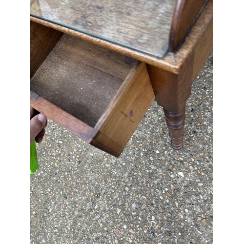 29 - A Mahogany two drawer writing table 84x58x88