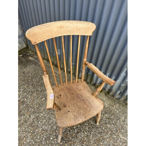 93 - A stick back Windsor carver chair