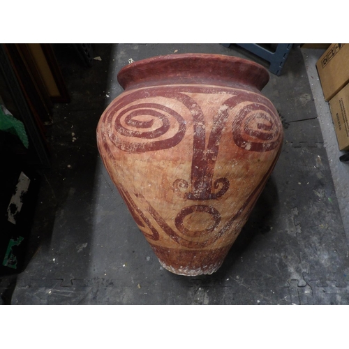 522 - Large pottery planter, base a/f, height 54cms