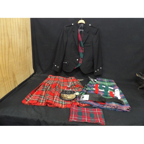 Douglas Anderson Kilt and jacket, Geoffrey Highland Craft green Kilt ...