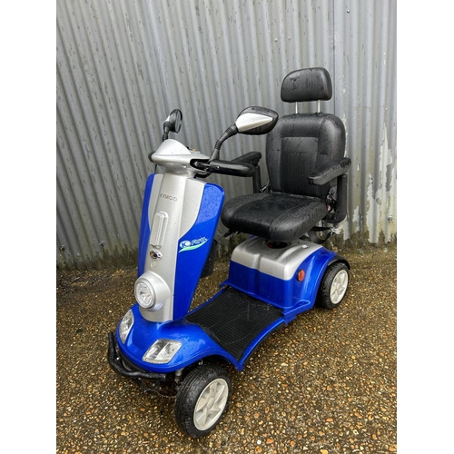 162 - KYMCO mobility scooter with key and scooter AF - suspected batteries need replacing