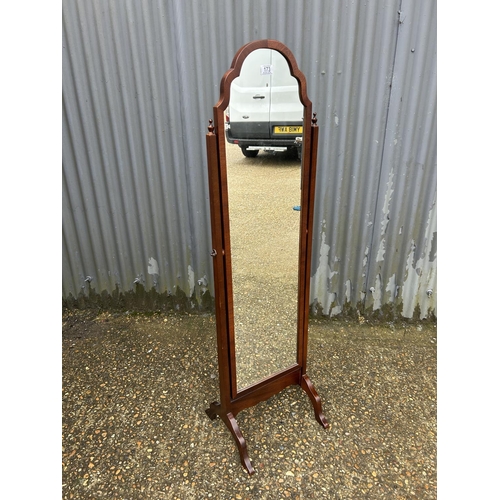 173 - A reproduction cheval mirror