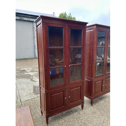 182 - A pair of LAURA ASHLEY 'Arlington' display cabinets each measure 100x40x198