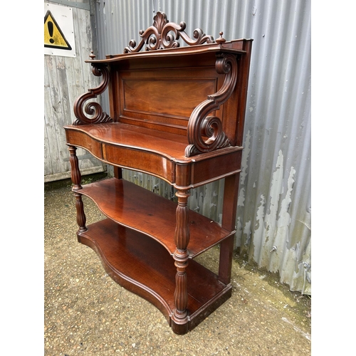 223 - A Victorian mahogany two drawer buffet 120x40x80