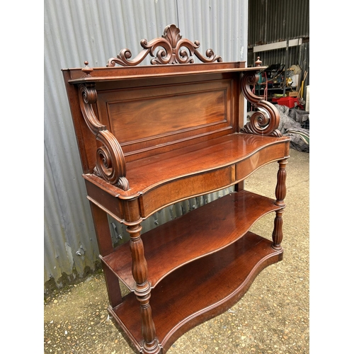 223 - A Victorian mahogany two drawer buffet 120x40x80