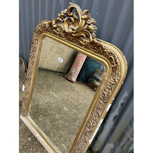 225 - Three gold gilt framed mirrors