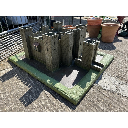 30 - A hand built model of a castle 93x102