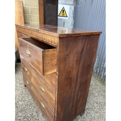 36 - A large mahogany chest of five drawers