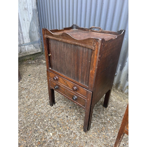 41 - Two antique mahogany  nightstands