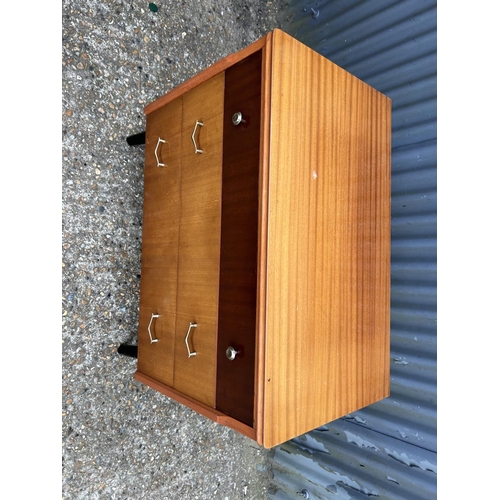 49 - A mid century chest of three drawers 77x 45 x 75