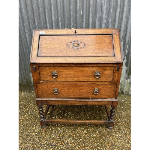 80 - A 20th century oak bureau