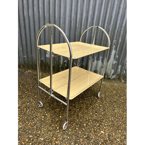 88 - A retro folding tea trolley