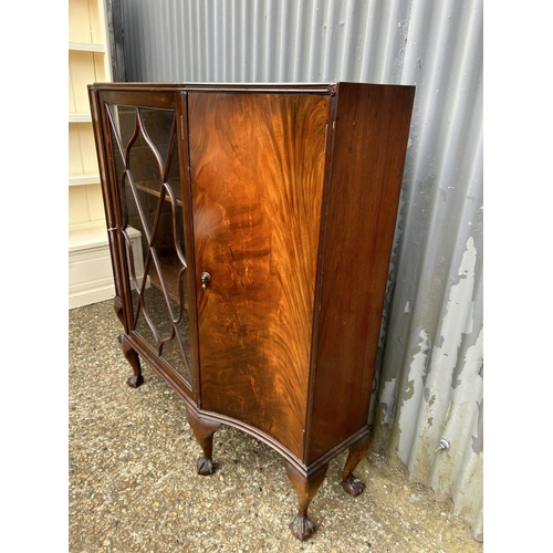 121 - A reproduction mahogany cabinet 130x30x120