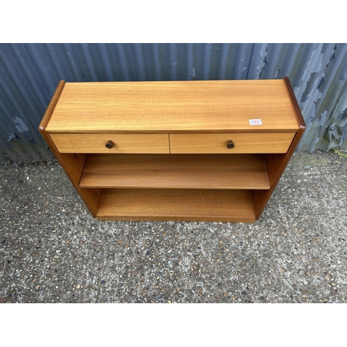 123 - A teak Nathan bookcase with drawer