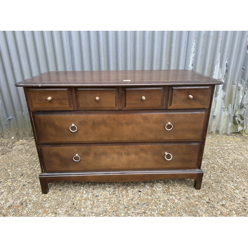 163 - A stag chest of six drawers 106x 47 x70