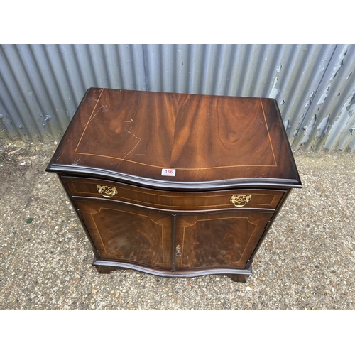 166 - A small repro mahogany sideboard  72x44x90