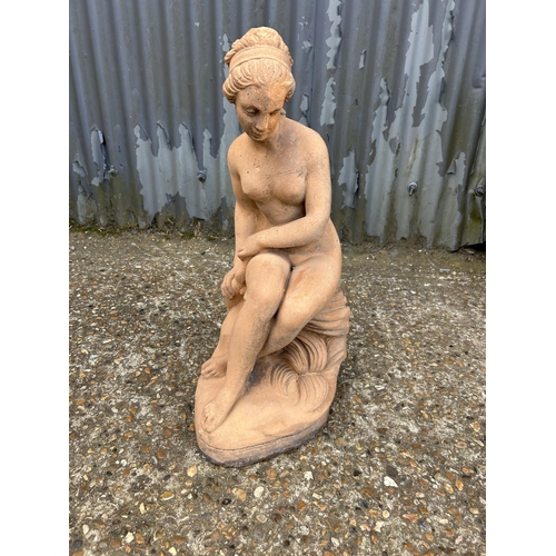 22 - Terracotta figure of a lady, height 60cms