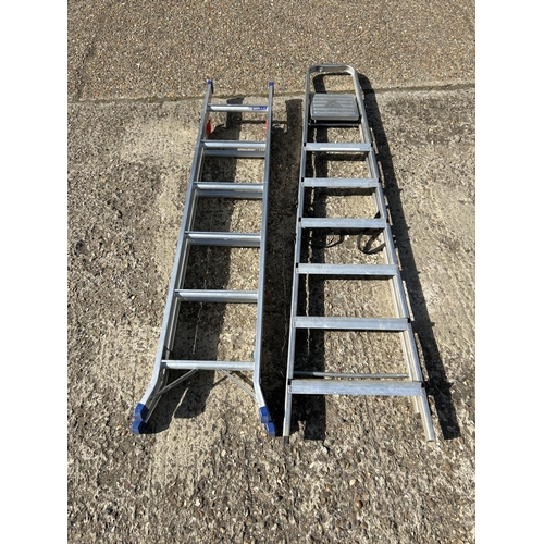 36 - Folding  steps and aluminum ladder