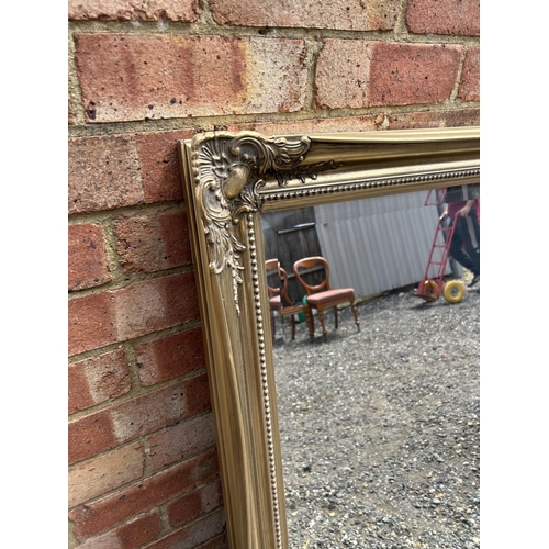 363 - A very large gold gilt framed  overmantle mirror 140x110
