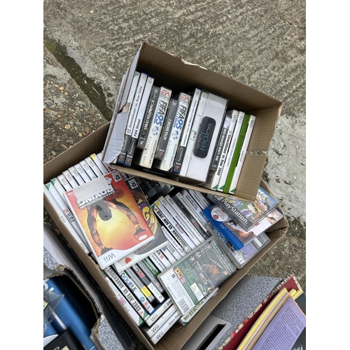98 - A collection of video games, magazines, books,cds and comics