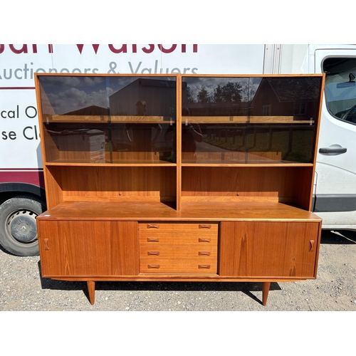 100 - A danish teak sidebaord by DANSK with removable two section cabinet top