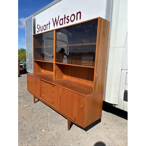 100 - A danish teak sidebaord by DANSK with removable two section cabinet top