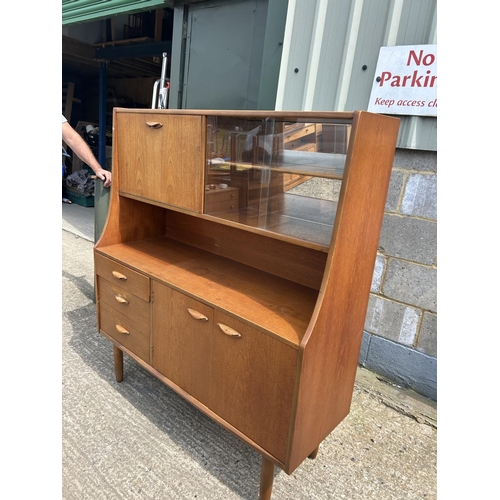 106 - A mid century teak high back sideboard 120x40x 140