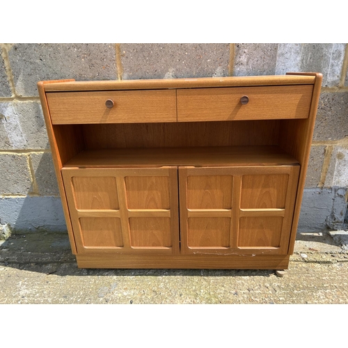 108 - A Nathan teak single drawer bookcase