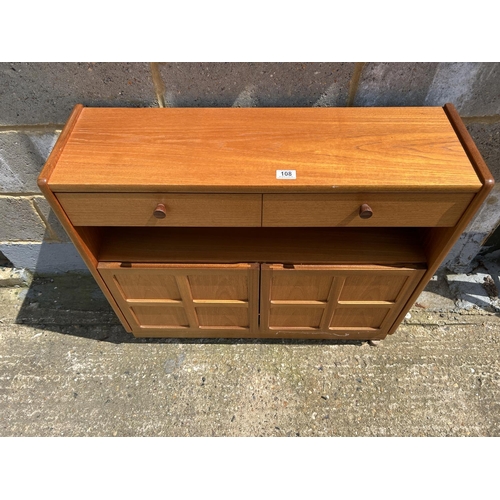 108 - A Nathan teak single drawer bookcase