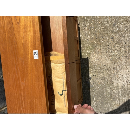 108 - A Nathan teak single drawer bookcase