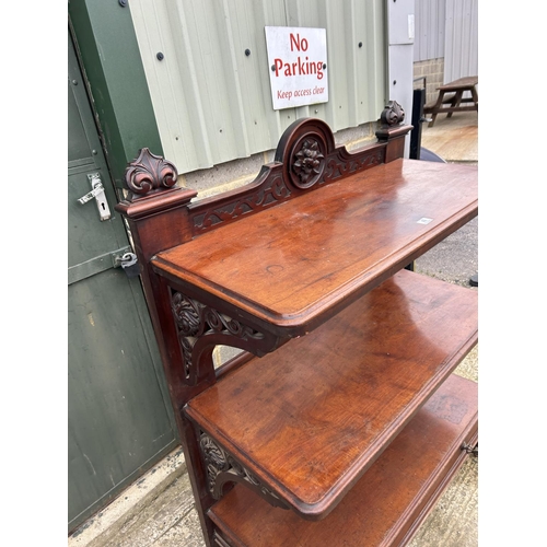 48 - A Victorian mahigany three tier buffet with drawer 120x50x140