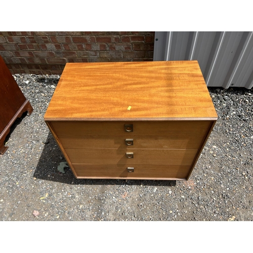 68 - A g plan teak chest of four 76x45x72