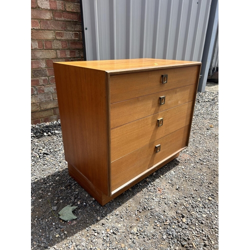 68 - A g plan teak chest of four 76x45x72