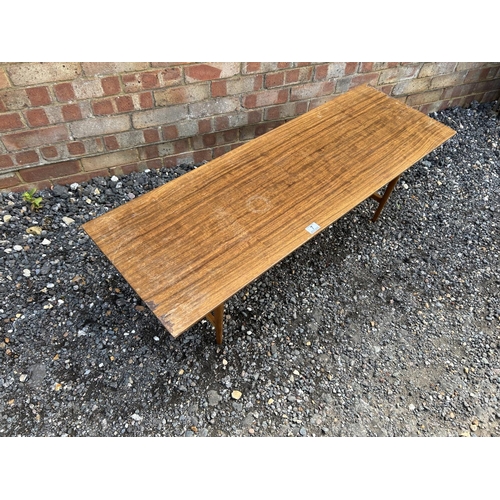 7 - Teak coffee table 122x41 x40