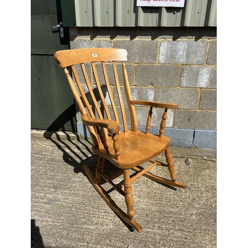 90 - A farmhouse style Windsor rocking chair