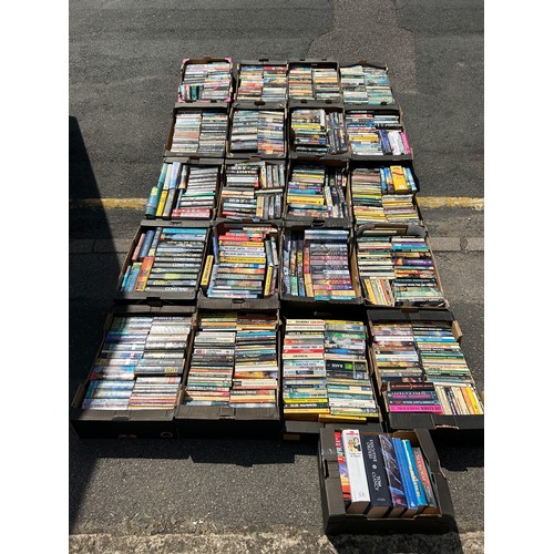 10A - A collection of 21 trays of SCI FI and Thriller Books and novels