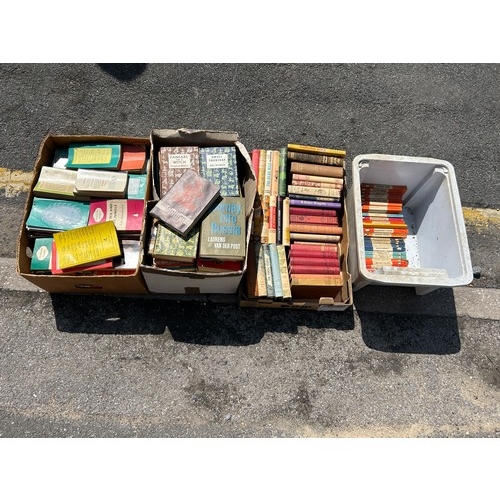 10B - Four trays of vintage books