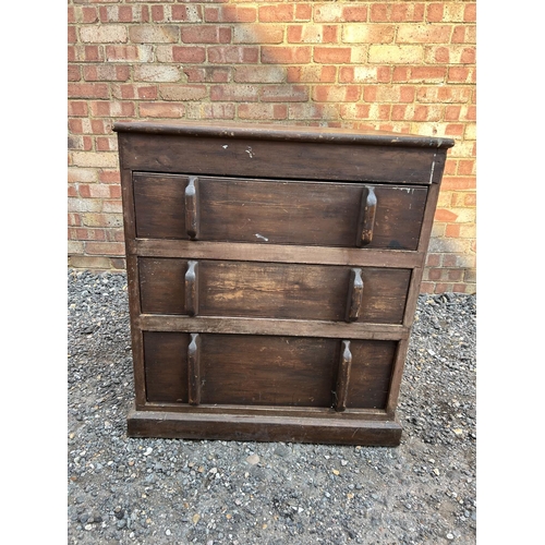 100b - An early 20th century oak bureau