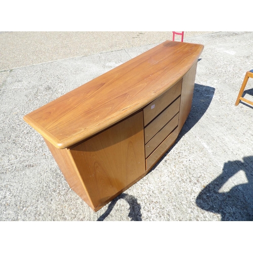 124 - A danish style teak sideboard 163x34x84