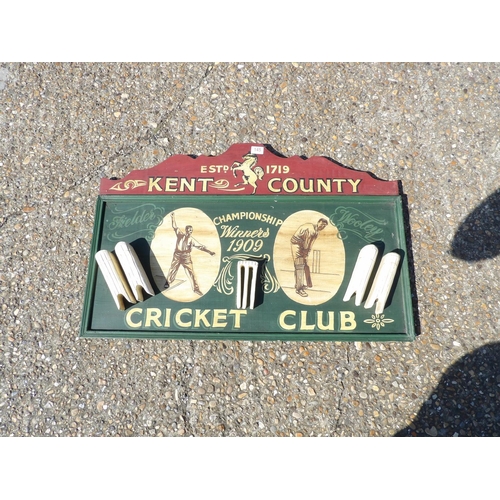 145 - A vintage style painted Cricket sign