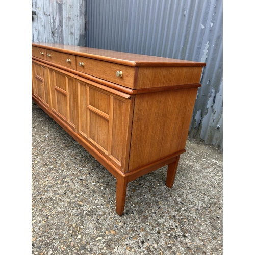 165 - A Nathan style mid century teak sideboard 203x47 x80