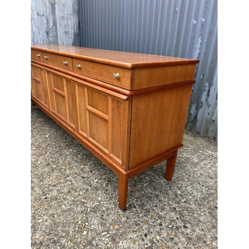 165 - A Nathan style mid century teak sideboard 203x47 x80