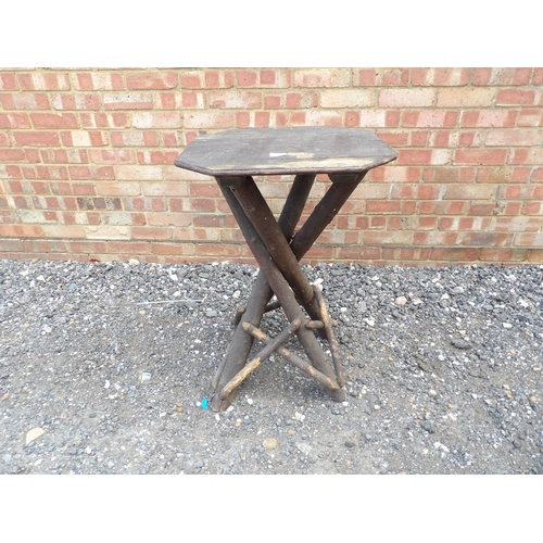 17 - An unusual rustic wooden occasional table