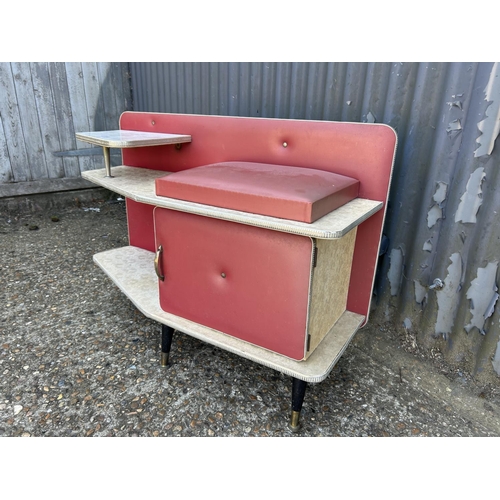 187 - A1950's vinyl hall seat