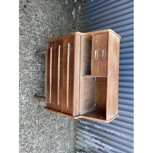 197 - A mid century danish style  teak bureau 77x45x100