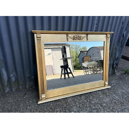 225 - A gold gilt overmantel mirror 102x75