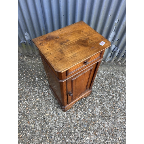 234 - Edwardian oak pot cupboard bedside