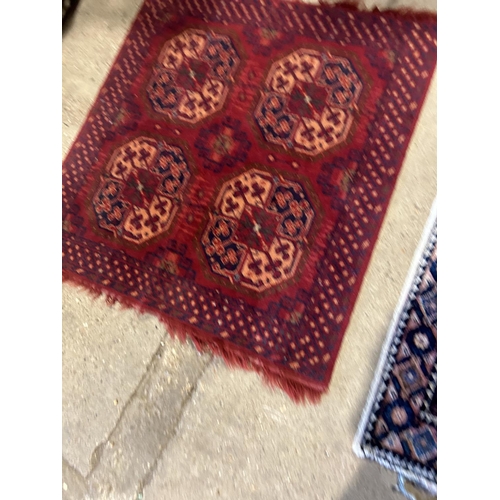 263 - Three small oriental  pattern rugs